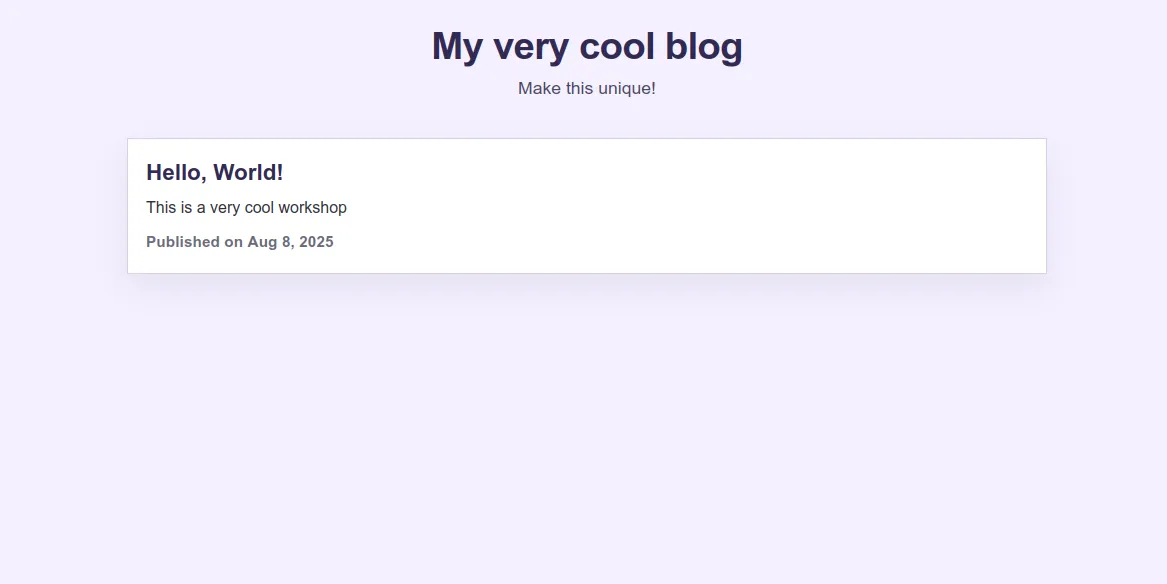 blog posts list