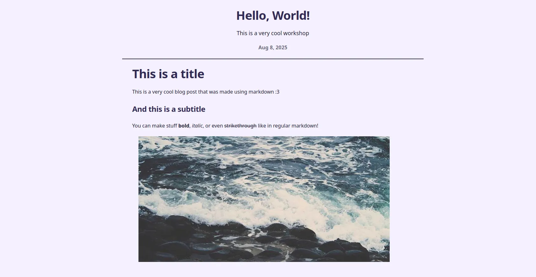 blog post